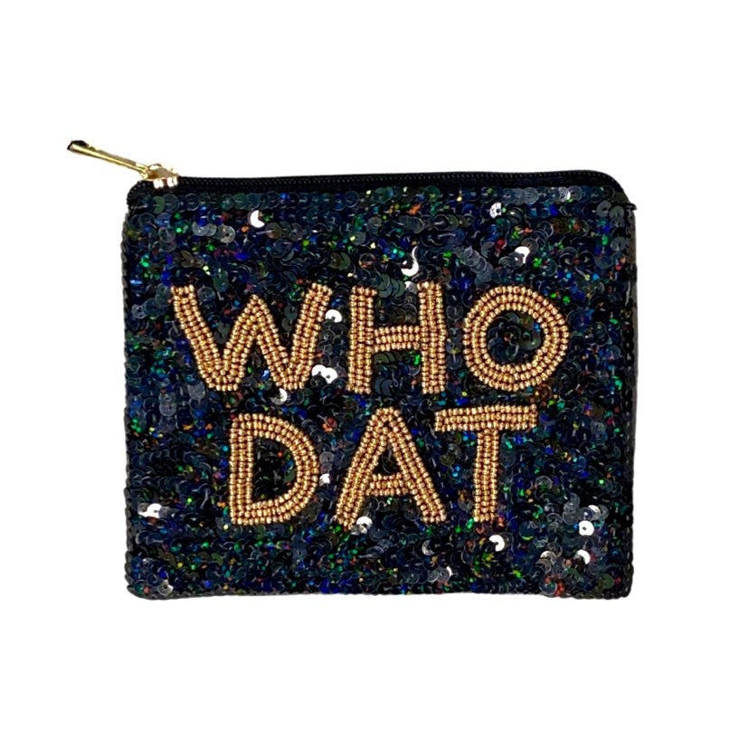 Who Dat Sequin Pouch