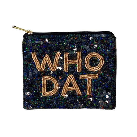 Who Dat Sequin Pouch