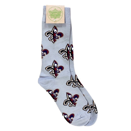 Saints Pelican Fleur de Lis Socks