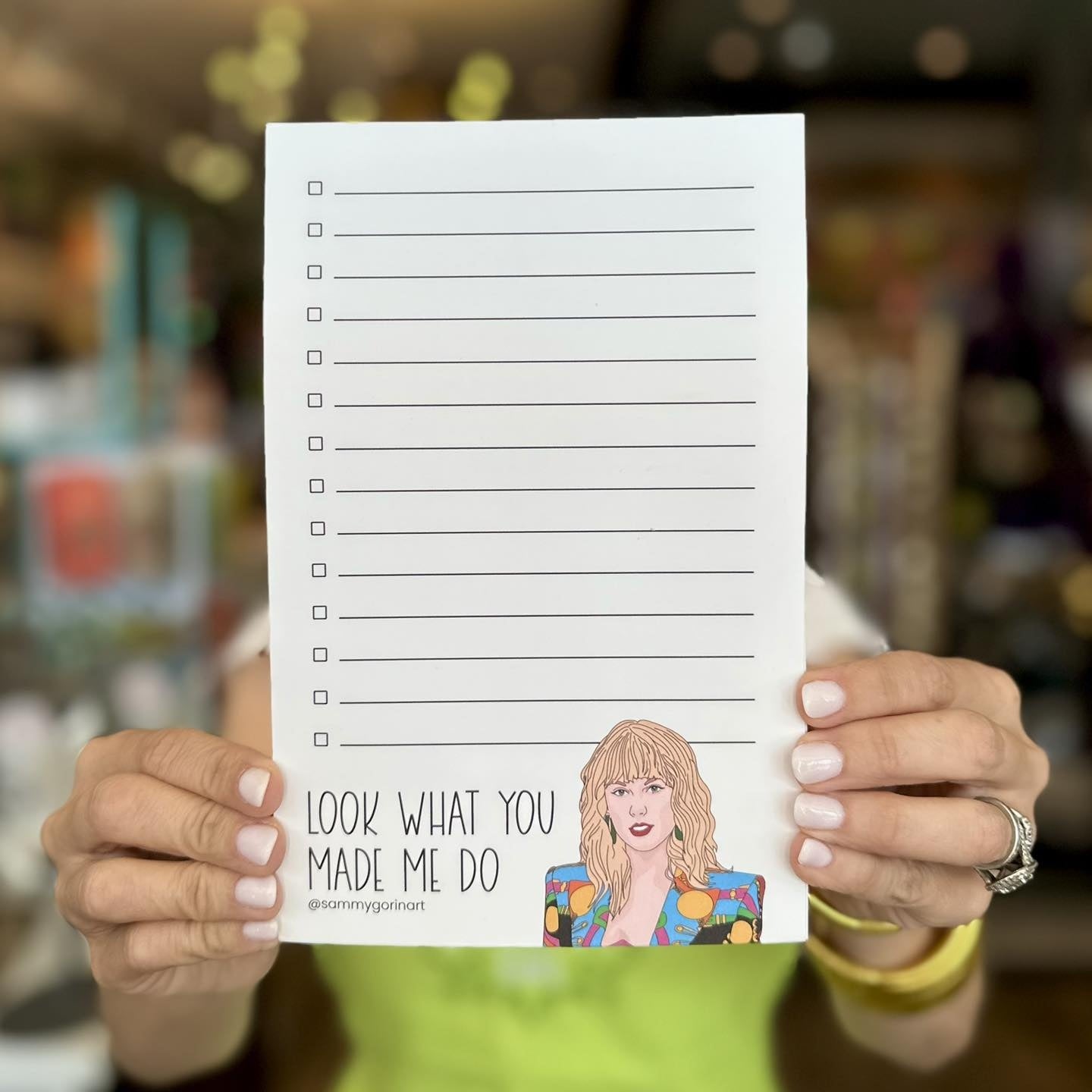 Look What You Made Me Do Notepad