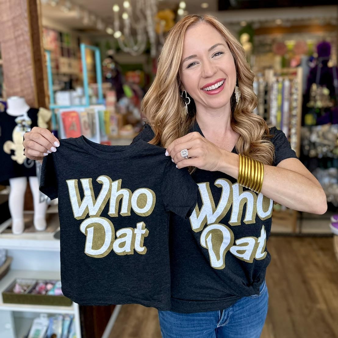 Who Dat Doll Font Tee