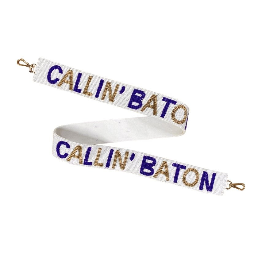 Callin' Baton Rouge Beaded Purse Strap