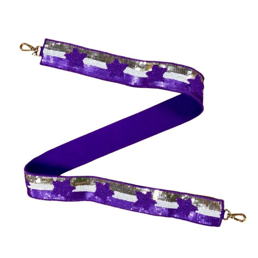 Purple Star Stripe Sequin Strap