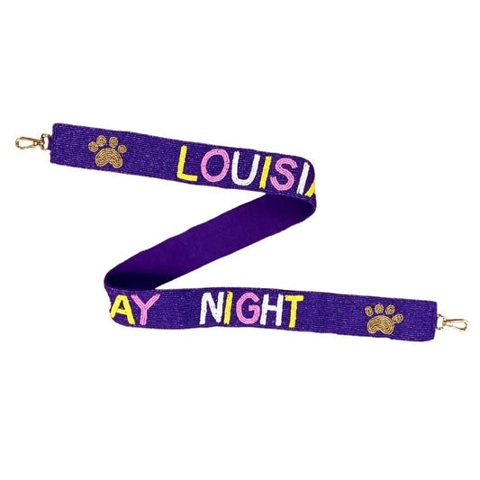 Louisiana Saturday Night Beaded Purse Strap