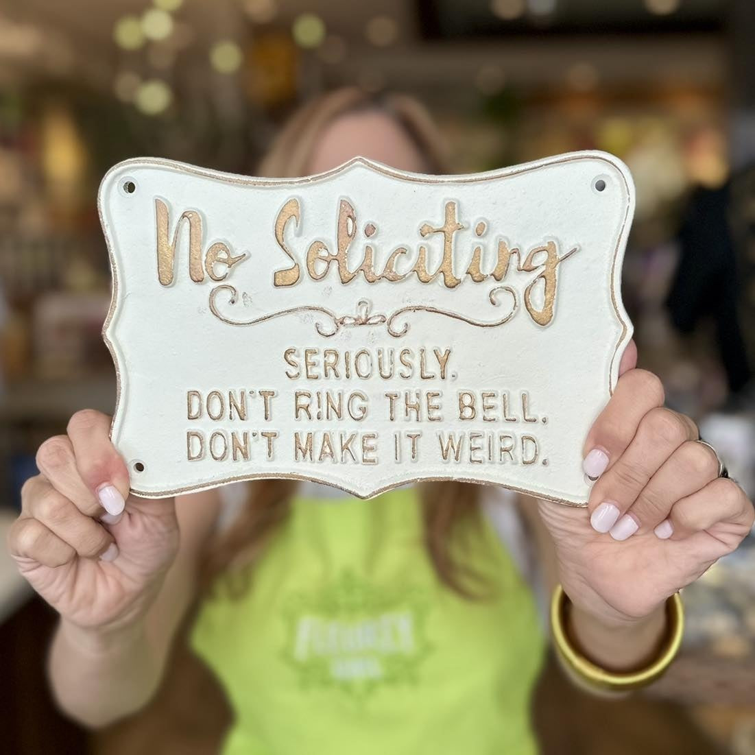 No Soliciting Sign