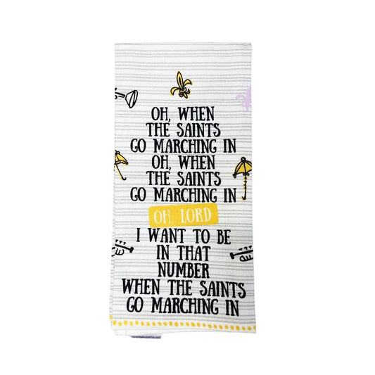 Saints Go Marching Towel