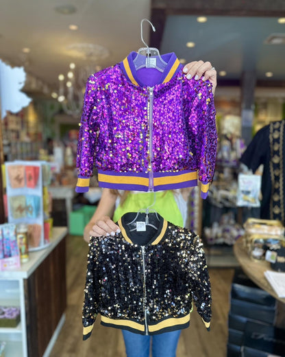 Black & Gold Sequin Jacket, Kids