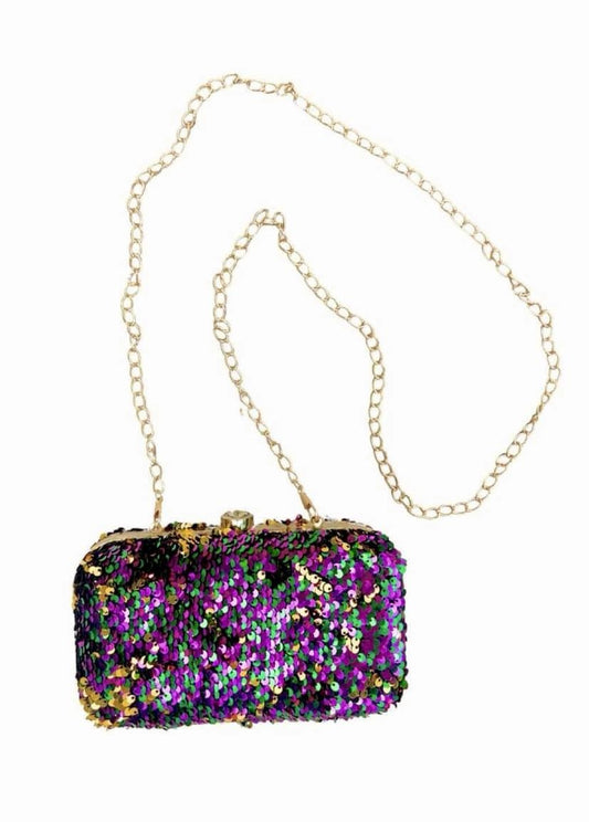 Mardi Gras Sequin Purse