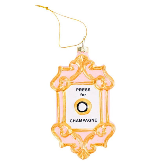 Champagne Button Ornament