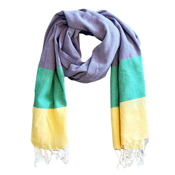Mardi Gras Turkish Loomed Scarf – Fleurty Girl