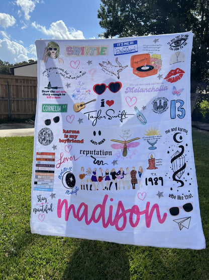 Custom Taylor Swift Blanket