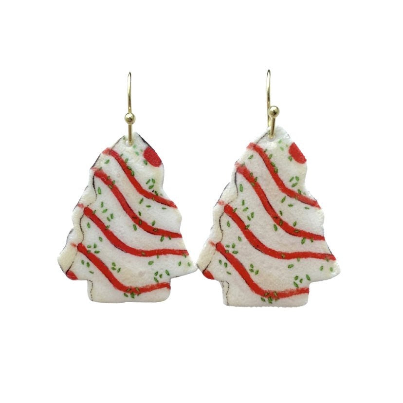 Holiday Cake Earrings, Dangle