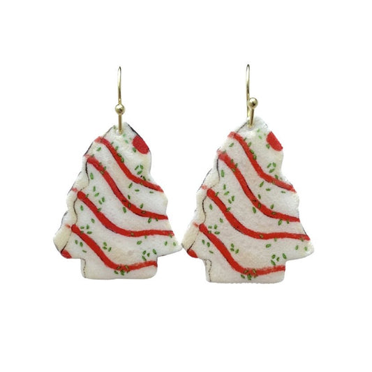 Holiday Cake Earrings, Dangle