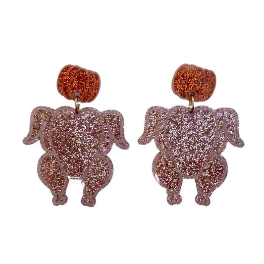 Glitter Turkey Acrylic Earring