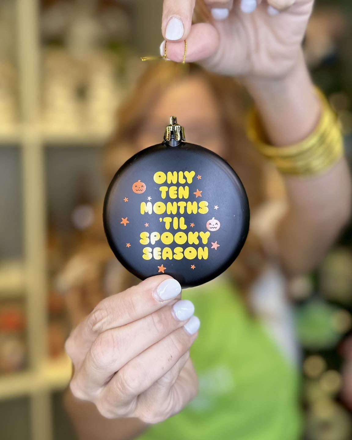 Ten Months Spooky Season Ornament