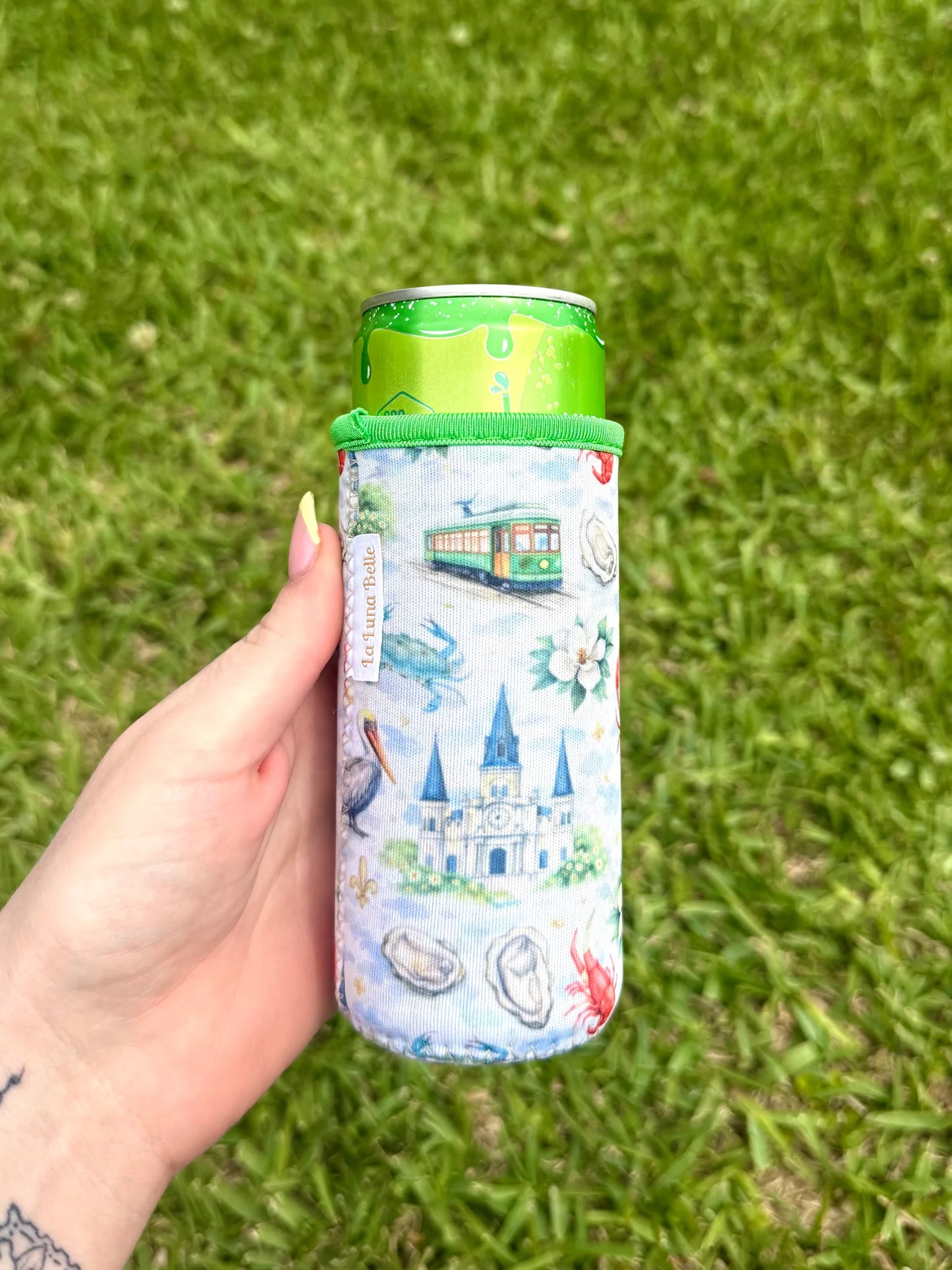 New Orleans Icons Slim Can Sleeve