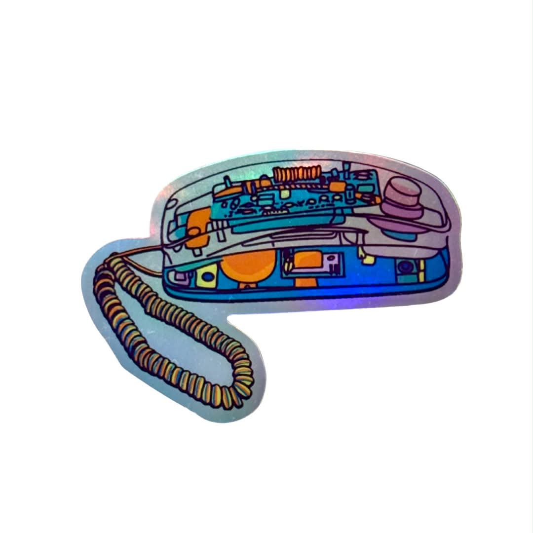 90s Clear Phone Sticker