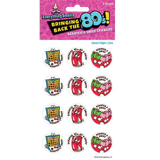 Game Night Cola Scratch & Sniff Stickers