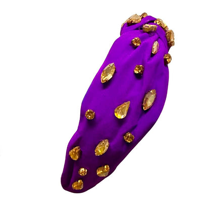 Purple & Gold Gem Hedband