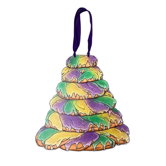 King Cake Tree Door Hanger