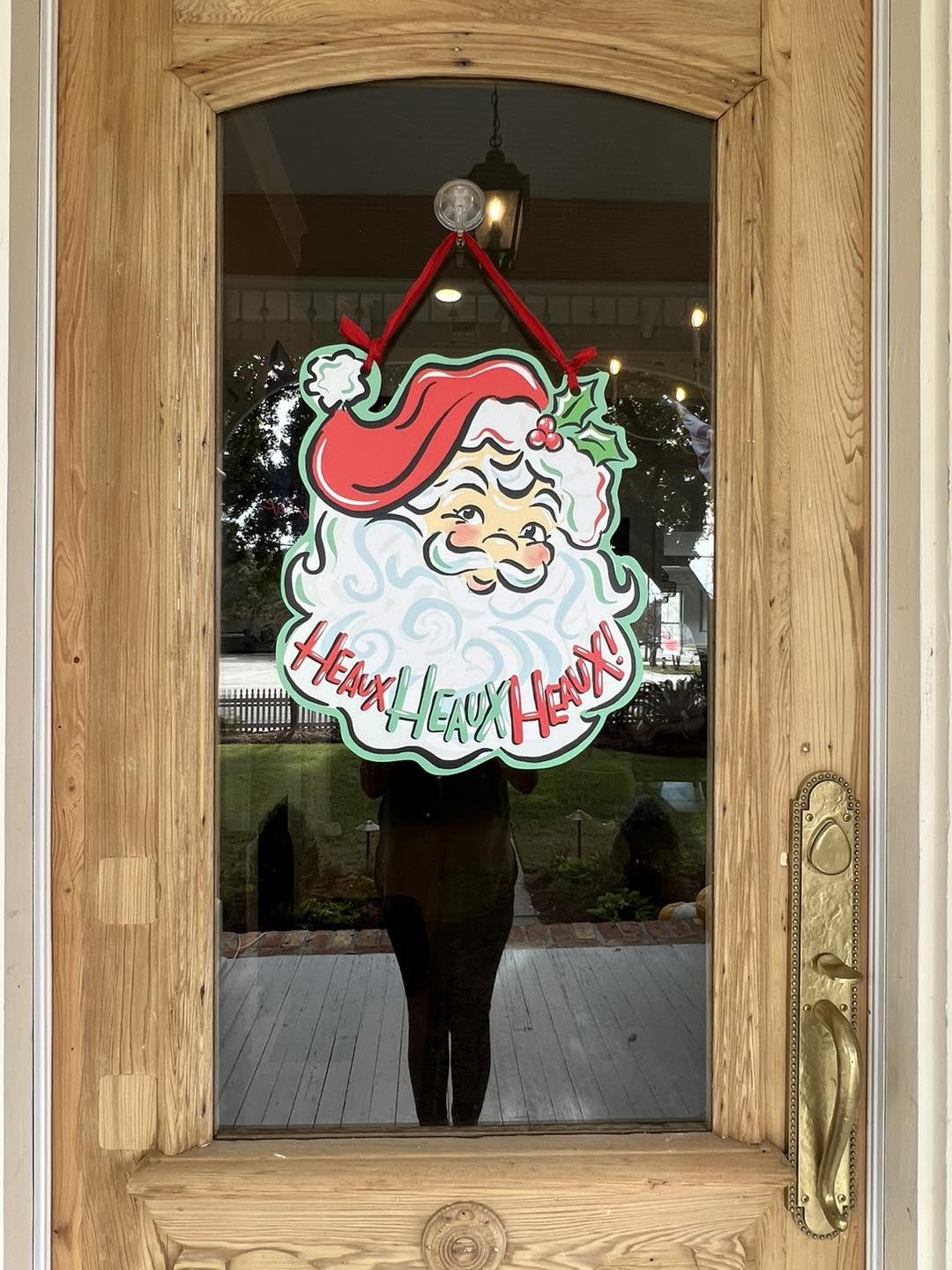 Heaux Heaux Heaux Santa Door Hanger