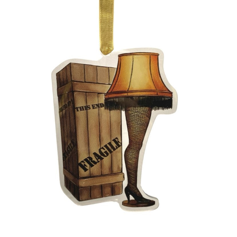 Fragile Leg Lamp Ornament, Acrylic