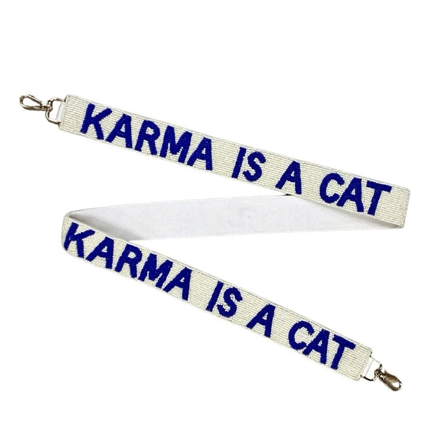 Beaded Taylor Swift Strap, Karma is a Cat