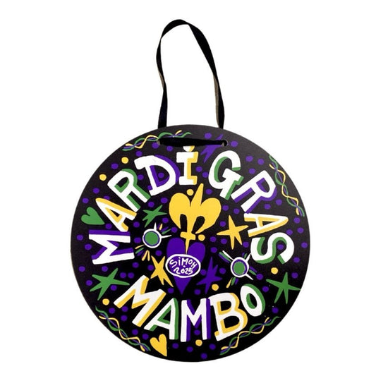 Simon Mardi Gras Mambo Door Hanger