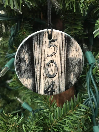 504 Ceramic Disc Ornament