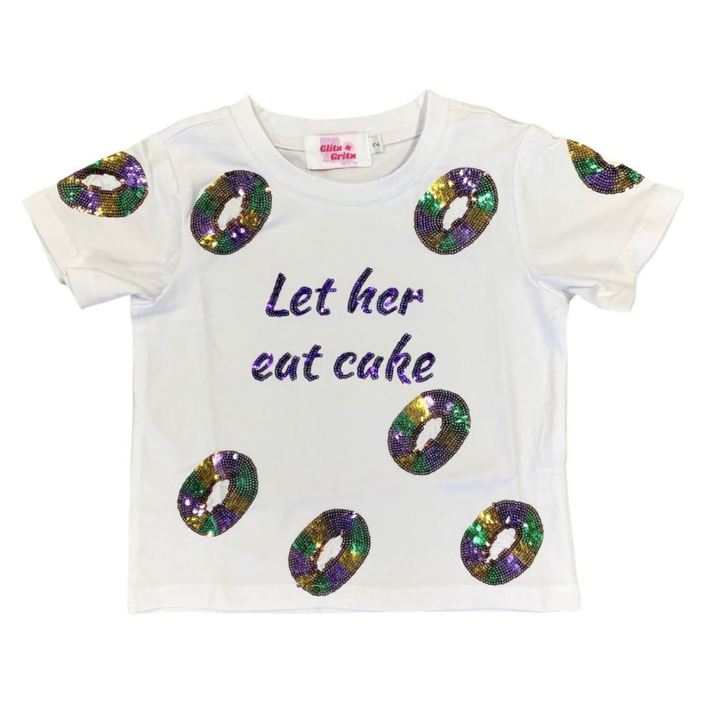 Let Her Eat Cake Sequin Tee, Kids