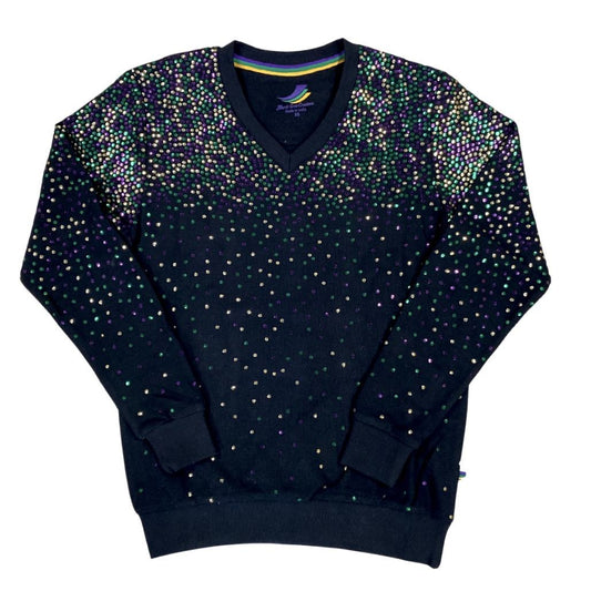 Mardi Gras Sequin Explosion Pullover