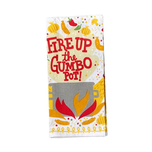 Fire Up Gumbo Pot Towel