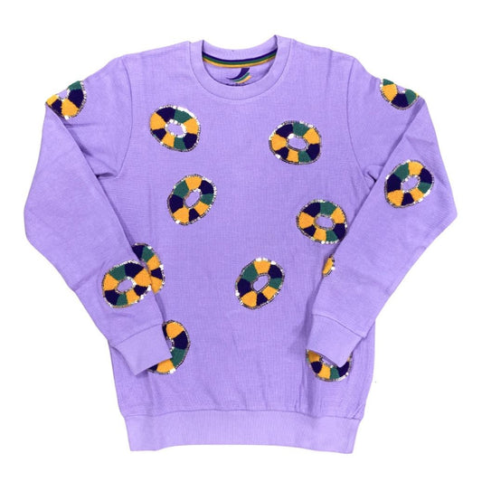 Sequin King Cake Pullover