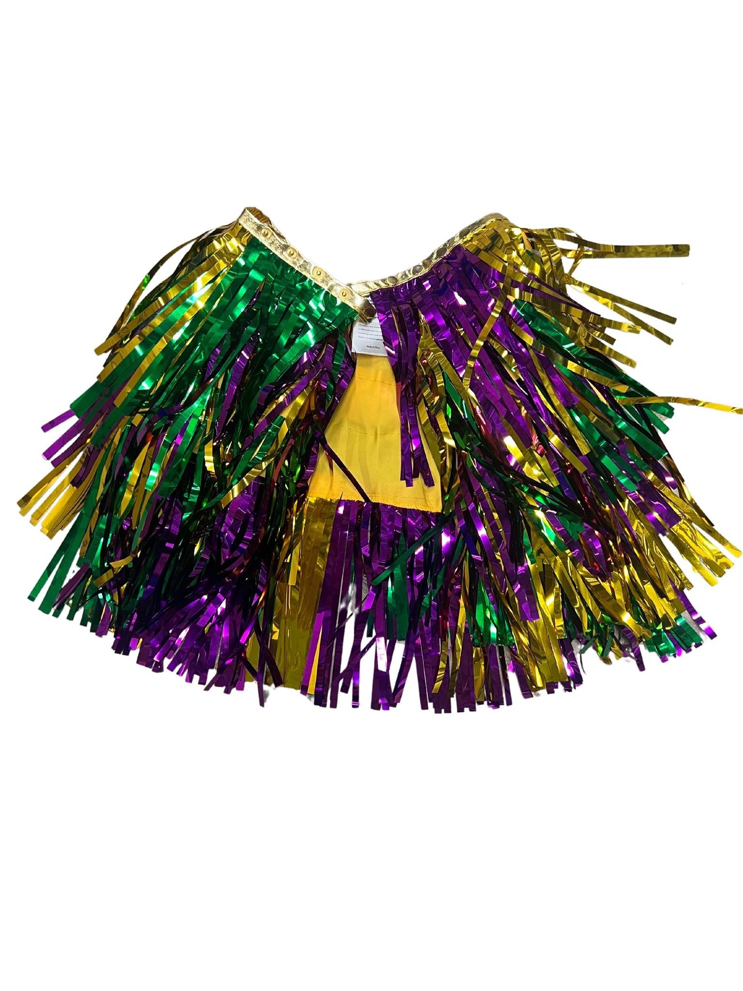 Adjustable Mardi Gras Tinsel Shawl, Kids