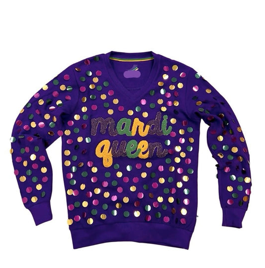 Mardi Queen Sequin Pullover