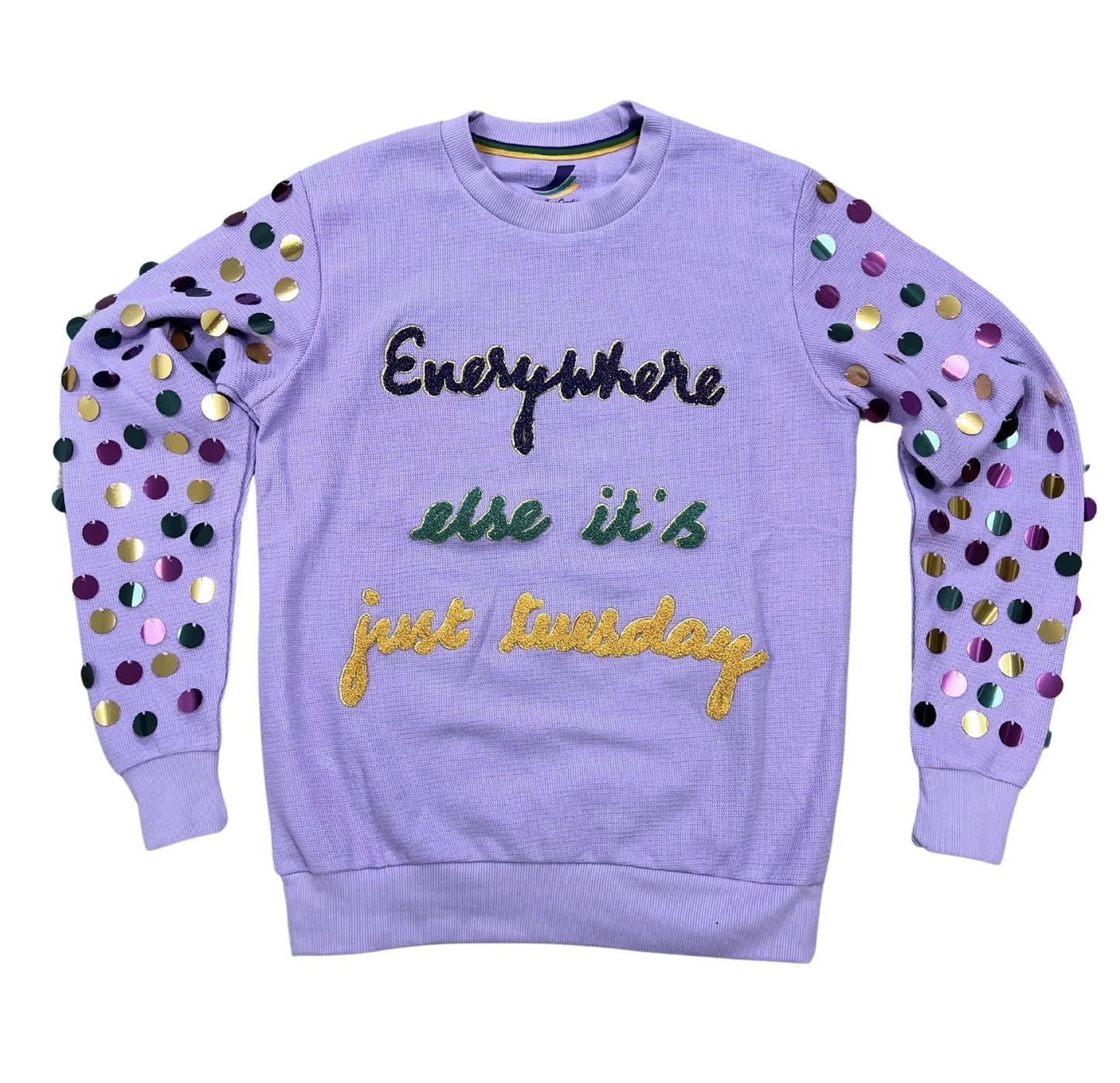 Just Tuesday Mardi Gras Pullover