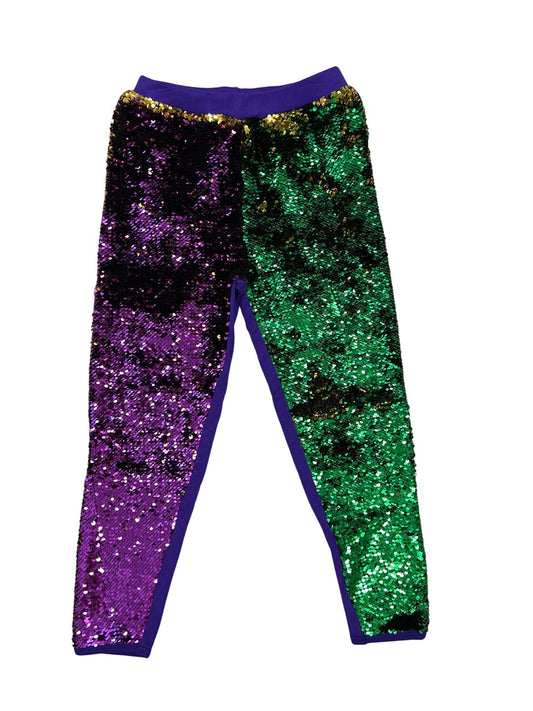 Mardi Gras Sequin Joggers, Kids