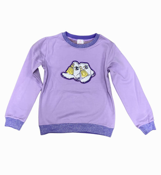 Purple Marching Boot Sweatshirt