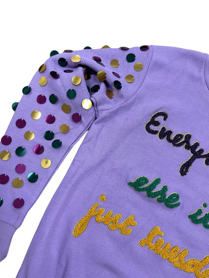 Just Tuesday Mardi Gras Pullover