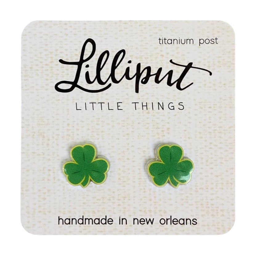 Shamrock Stud Earrings