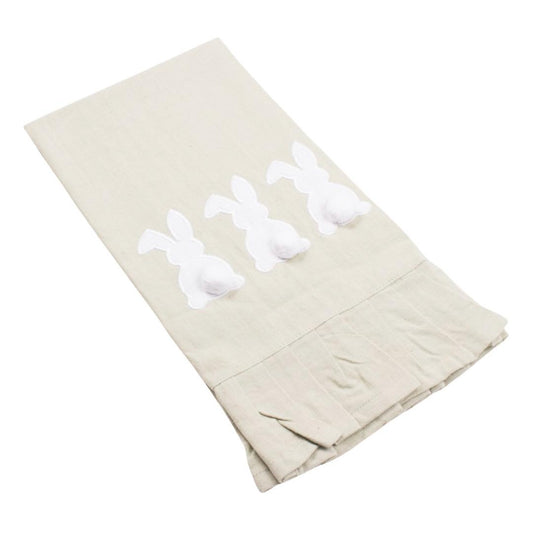 Bunny Ruffle Hand Towel