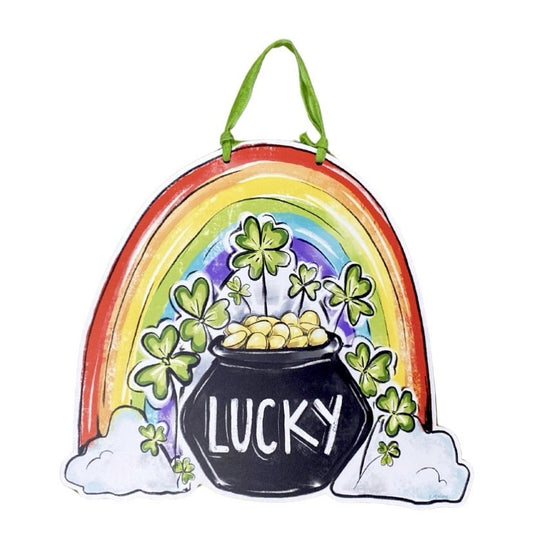 Lucky Rainbow Door Hanger