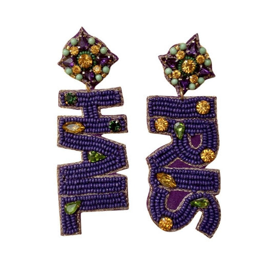 Hail Iris Beaded Earrings