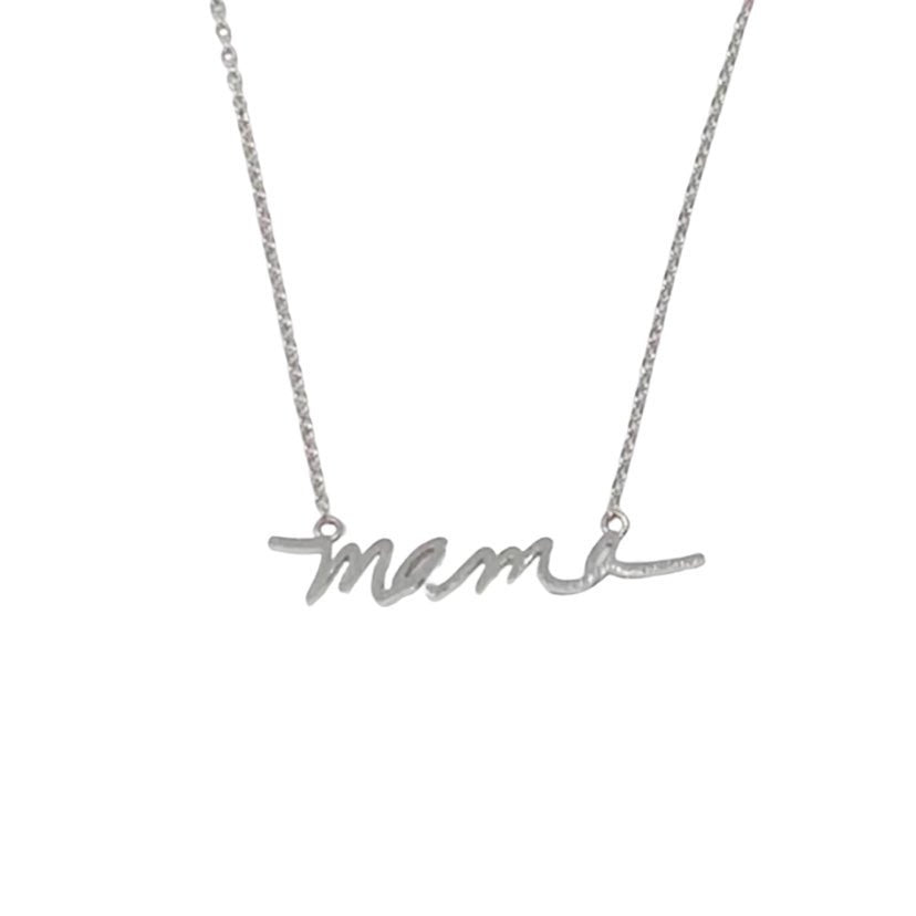 Mama Necklace, Silver