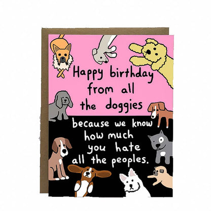 Doggies Happy Birthday Card