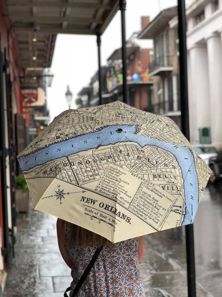 New Orleans Map Umbrella