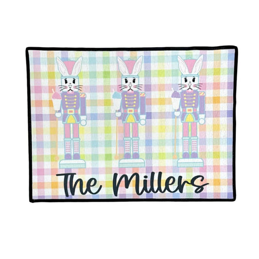 Custom Mardi Easter Nutcracker Door Mat