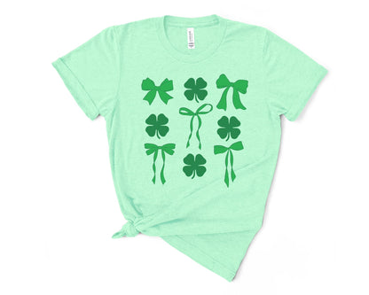 St Patrick's Coquette Bow Tee