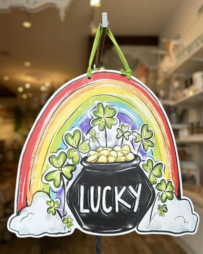 Lucky Rainbow Door Hanger