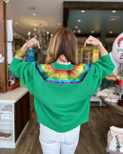 Green Pot of Gold Cardigan